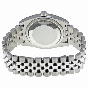 Rolex Datejust Silver Index Dial 18k White Gold Fluted Bezel Jubilee Bracelet Men's Watch 116234SSJ