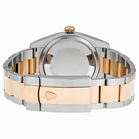 Rolex Datejust Silver Index Dial Oyster Bracelet Two Tone Men's Watch 116201SSO