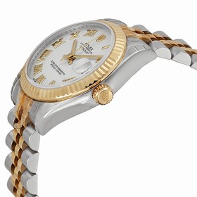 Rolex Datejust White Dial Automatic Stainless Steel and 18kt Gold Ladies Watch 178273WRJ