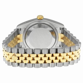 Rolex Datejust White Roman Dial Jubilee Bracelet Fluted Bezel Two Tone Men's Watch 116233WRJ