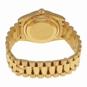 Rolex Day Date White Automatic 18kt Yellow Gold Men's Watch 118238WRP