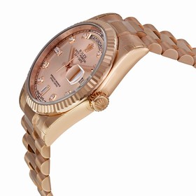 Rolex Day-Date Automatic Champagne Dial 18kt Rose Gold President Men's Watch 118235CDP
