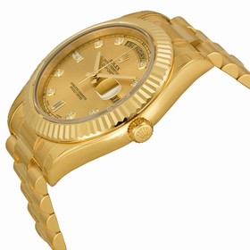 Rolex Day-date II Champagne Automatic 18kt Yellow Gold Men's Watch 218238CDP