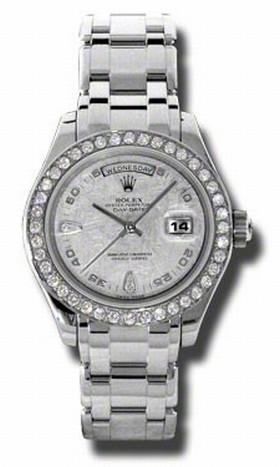 Rolex Day-Date Masterpiece Meteorite Automatic Platinum Pearlmaster Ladies Watch 18946MTPM