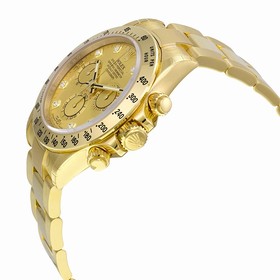 Rolex Daytona Champagne Chronograph 18kt Yellow Gold Men's Watch116528CDO