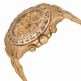Rolex Daytona Cosmograph Baguette Diamond Dial 18kt Everose Gold Automatic Men's Watch 116505PKDO
