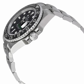 Rolex GMT Master II Black Index Dial Oyster Bracelet Steel Men's Watch 116710BKSO
