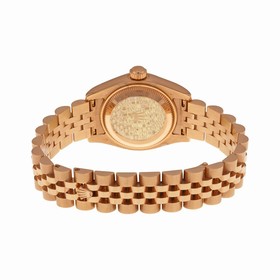 Rolex Lady Datejust Champagne Dial 18K Pink Gold Automatic Watch 179175CRJ