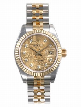 Rolex Datejust Champagne Jubilee Diamond Dial Jubilee Bracelet Two Tone Ladies Watch 179173CJDJ