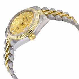 Rolex Lady Datejust Champagne Jubilee Diamond Dial Steel and 18K Yellow Gold Automatic Watch 178273CJDJ