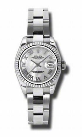 Rolex Datejust Mother of Pearl Roman Dial Automatic Ladies Watch 179174MRO