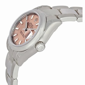 Rolex Datejust Pink Index Dial Oyster Bracelet Ladies Watch 179160PSO