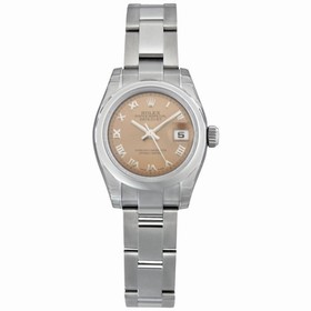 Rolex Datejust Pink Roman Dial Oyster Bracelet Ladies Watch 179160PRO