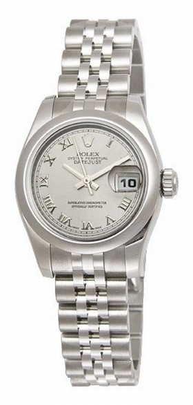 Rolex Datejust Rhodium Roman Dial Jubilee Bracelet Ladies Watch 179160RHRJ