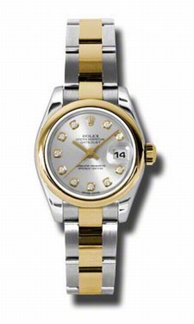 Rolex Datejust Automatic Stainless Steel w/ 18kt Yellow Gold Ladies Watch 179163SDO