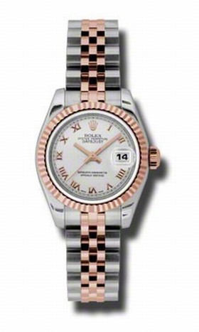 Rolex Lady Datejust Silver Dial Steel and Rose Gold Ladies Watch 179171SRJ