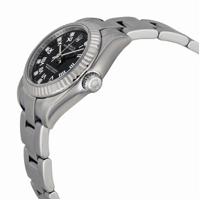 Rolex Lady Oyster Perpetual Black Dial Fluted Bezel Ladies Watch 176234BKRDO
