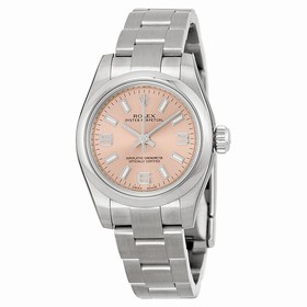Rolex Pink Dial Stainless Steel Oyster Bracelet Ladies Watch 176200PKSAO