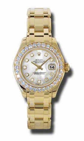 Rolex Oyster Perpetual Lady Datejust Pearlmaster 18kt Yellow Gold Diamond Ladies Watch 802998MDDP