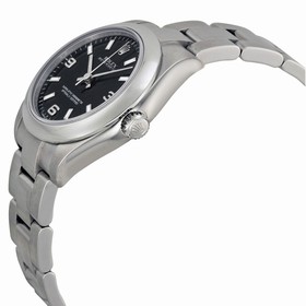 Rolex No Date Black Index Dial Domed Bezel Oyster Bracelet Unisex Watch 177200BKSO