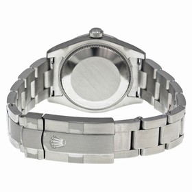Rolex No Date Black Index Dial Domed Bezel Oyster Bracelet Unisex Watch 177200BKSO