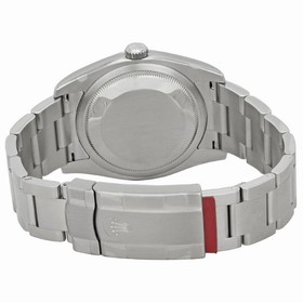Rolex Oyster Perpetual 36 mm Black and Orange Concentric Dial Stainless Steel Men's Watch 116034BKOCAO