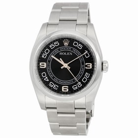 Rolex Oyster Perpetual 36 mm Black Concentric Dial Stainless Steel Men's Watch 116000BKCAO