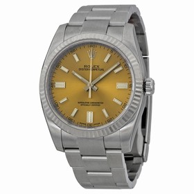 Rolex Oyster Perpetual 36 mm Grape Dial Stainless Steel Men's Watch 116034WGSO