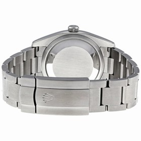 Rolex Oyster Perpetual 36 mm Silver Diamond Dial Stainless Steel Men's Watch 116034SDO