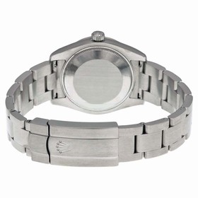 Rolex Oyster Perpetual Blue Dial Stainless Steel and 18kt White Gold Bezel Ladies Watch 177234BLRO