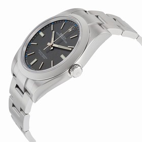 Rolex Oyster Perpetual Dark Rhodium Dial Stainless Steel Men's Watch 114300DRSO