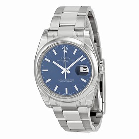 Rolex Oyster Perpetual Date Blue Dial Men's Watch