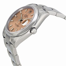 Rolex Oyster Perpetual Date Pink Dial Men's Watch 115200PSO