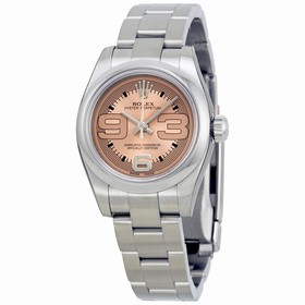 Rolex Oyster Perpetual Domed Bezel Stainless Steel Ladies Watch 176200P369O