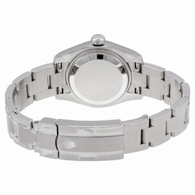 Rolex Oyster Perpetual Purple Dial Stainless Steel Automatic Ladies Watch 176200PUSO