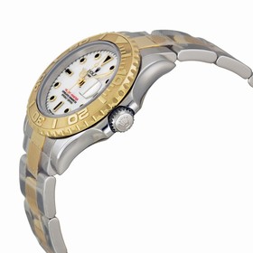 Rolex Yachtmaster White Dial Oyster Bracelet 18k Yellow Gold Ladies Watch 169623WSO