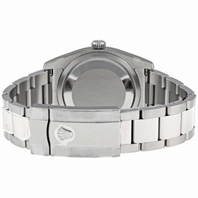 Rolex Perpetual Datejust Rhodium Dial Stainless Steel 18kt White Gold Men's Watch 116234RRO