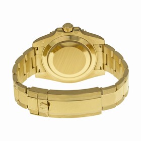 Rolex Submariner Black Index Dial Oyster Bracelet 18k Yellow Gold Men's Watch 116618BKSO