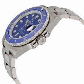 Rolex Submariner Blue Index Dial Oyster Bracelet 18kt White Gold Men's Watch 116619BLSO