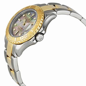Rolex Yacht Master Black Mother of Pearl Dial Two-tone 29 MM Ladies Watch 169623BMSO