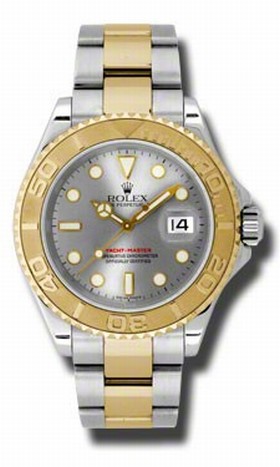 Rolex Yacht Master Grey Dial Automatic Steel and 18kt Yellow Gold Oyster Men's Watch 16623GSO