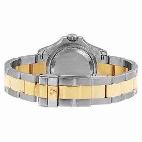 Rolex Yachtmaster Blue Index Dial Oyster Bracelet 18k Yellow Gold Ladies Watch 169623BLSO