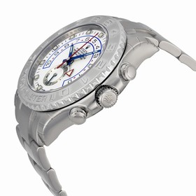 Rolex Yachtmaster II White Arabic Dial Oyster Bracelet 18k White Gold and Paltinum Men's Watch 116689WAO