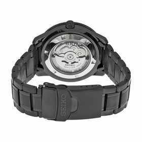 Seiko 5 Automatic Black Dial Black Ion-plated Men's Watch SRP569