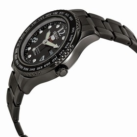 Seiko 5 Automatic Black Dial Black PVD Unisex Watch SRP371