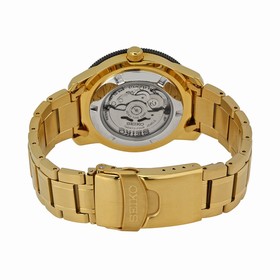 Seiko 5 Automatic Black Dial Gold-plated Men's Watch SRP570