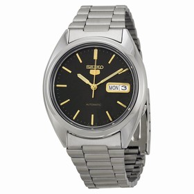 Seiko 5 Automatic Black Dial Stainless Steel Men's Watch SNXG53K