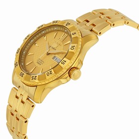 Seiko 5 Automatic Gold Dial Gold-tone Men's Watch SNZJ36