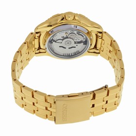 Seiko 5 Automatic Gold Dial Gold-tone Men's Watch SNZJ36
