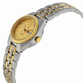 Seiko 5 Automatic Gold Dial Two-tone Ladies Watch SYMK34
